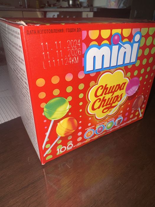 Коробка чупа чупсов