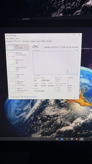 PC Gaming +( tastatura+mouse)– i7 7700K, 16GB RAM, GTX 1650, SSD + HDD