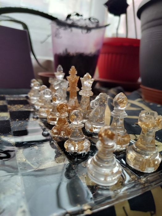 Ръчно изработен комплект за шах