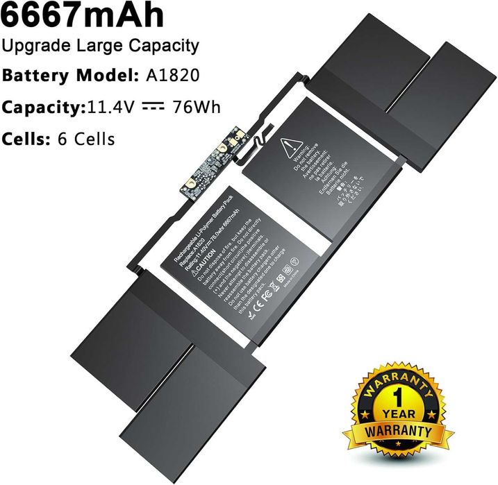 A1820 A1707 Батерия за лаптоп Macbook pro 15" A1707 2016/17 EMC 3162