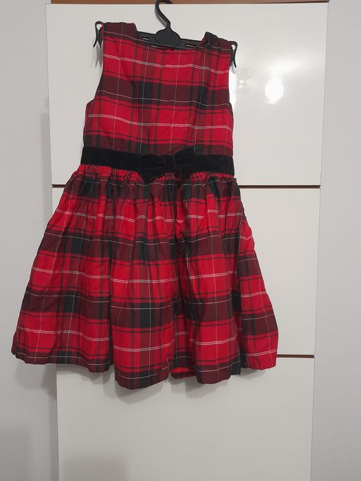 Rochie fetita  cu fundita pt Craciun