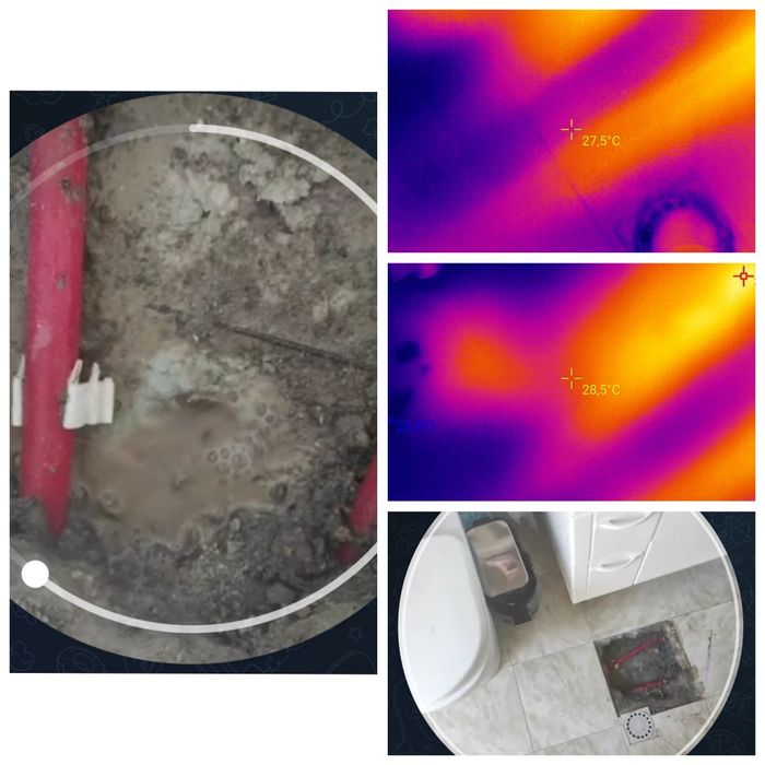 Тепловизор. Утечка Теплый Пол, акустика совук сув