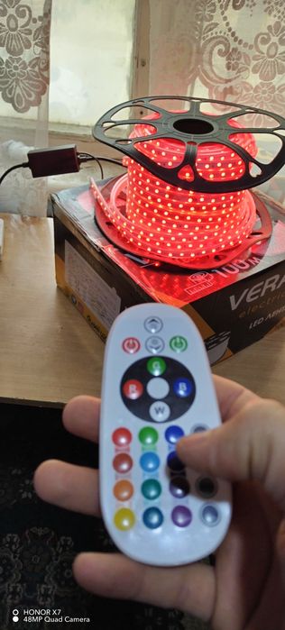 Светодиодная лента 12 светящиеся RJB