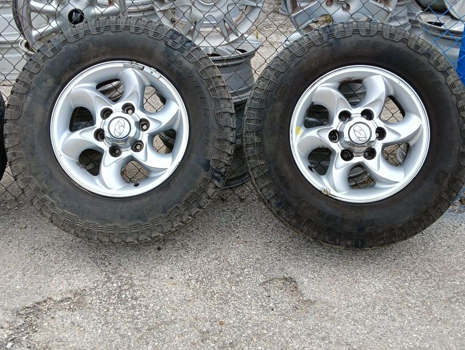 16" джанти Hyundai Terracan 6x139.7 + гуми 245/70R16 Grabber AT3 джип
