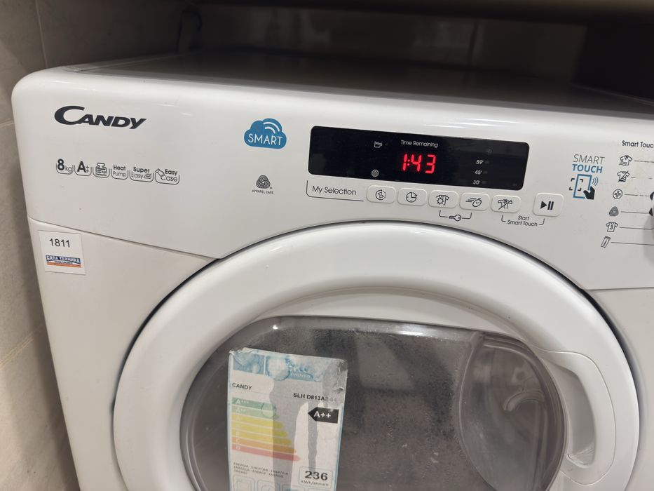 Сушилня Candy Smart SL H D813A – 8 кг, A++