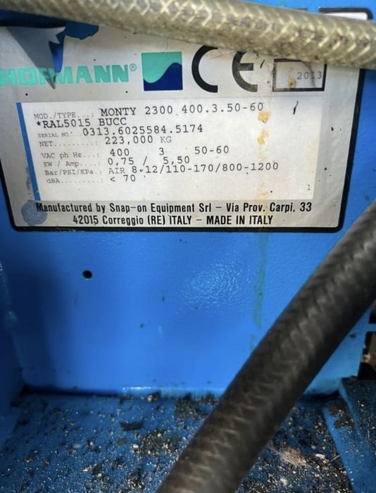 Mașină de dejantat Hofmann Monty 2300 cu adaptor biciclete