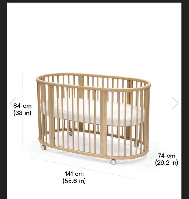 Детско легло / кошара на Stokke Sleepi V 3 в комплект с матрак