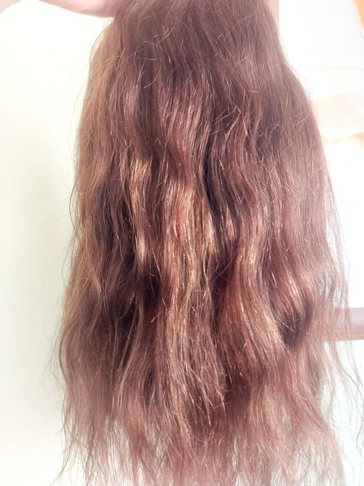 Естествена коса   на клипси