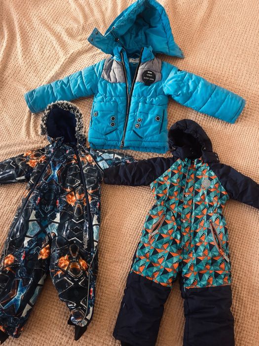 Два зимних комбинзона ,и куртка