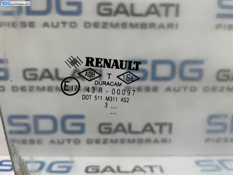 Geam Sticla de pe Usa Portiera Dreapta Fata Renault Clio 2 Symbol 1998 - 2012 [1724]