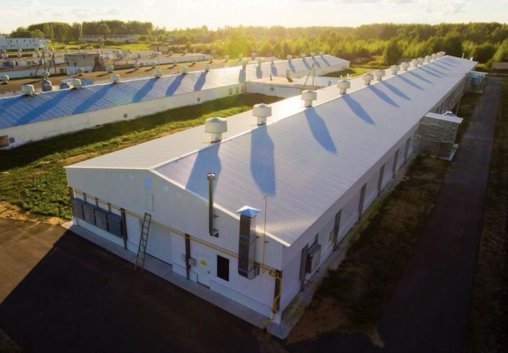 Строим птицефабрика, молочний цех из сэндвич панелей Ангар-Склад, цех.