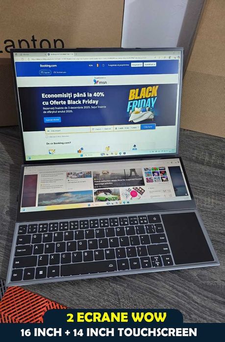 Laptop Premium 2 Ecrane Touch 16”+14” • i7 9750H • 32GB • 1TB SD • NOU