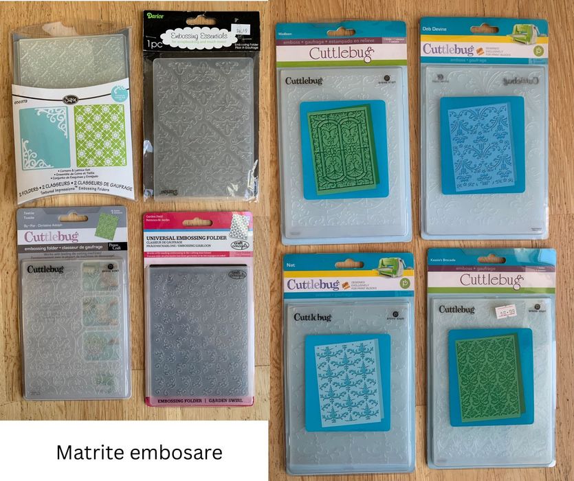 Presa si matrite taiere si embosare Sizzix Big Shot si Cuttlebug