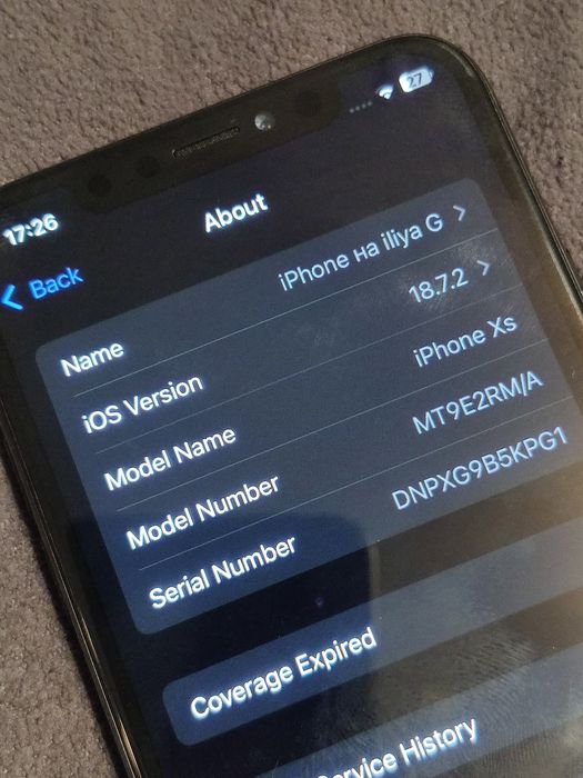 Iphone XS Space Gray 64GB