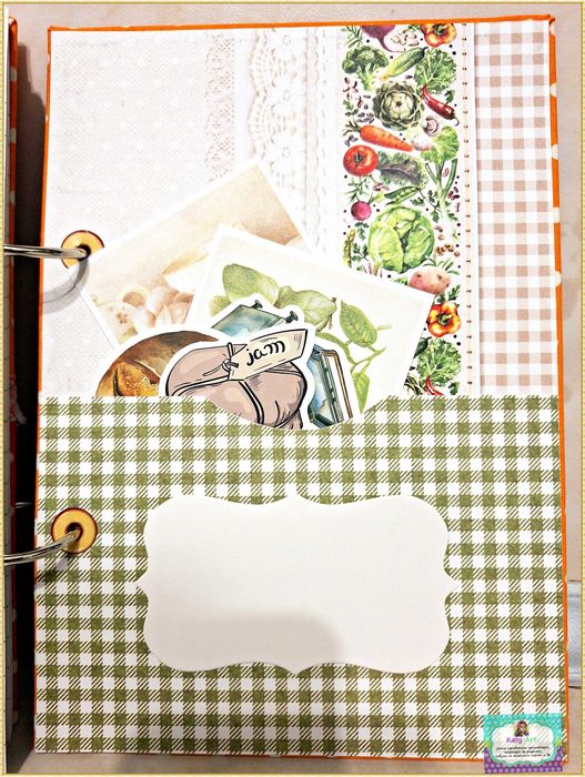 Тефтер за рецепти, рецептурник в оранжево-червено