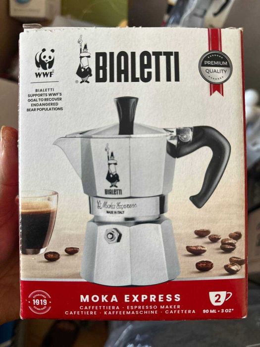 Гейзерная кофеварка Bialetti Mokka Express 2 cups 90мл! Made in Italy!