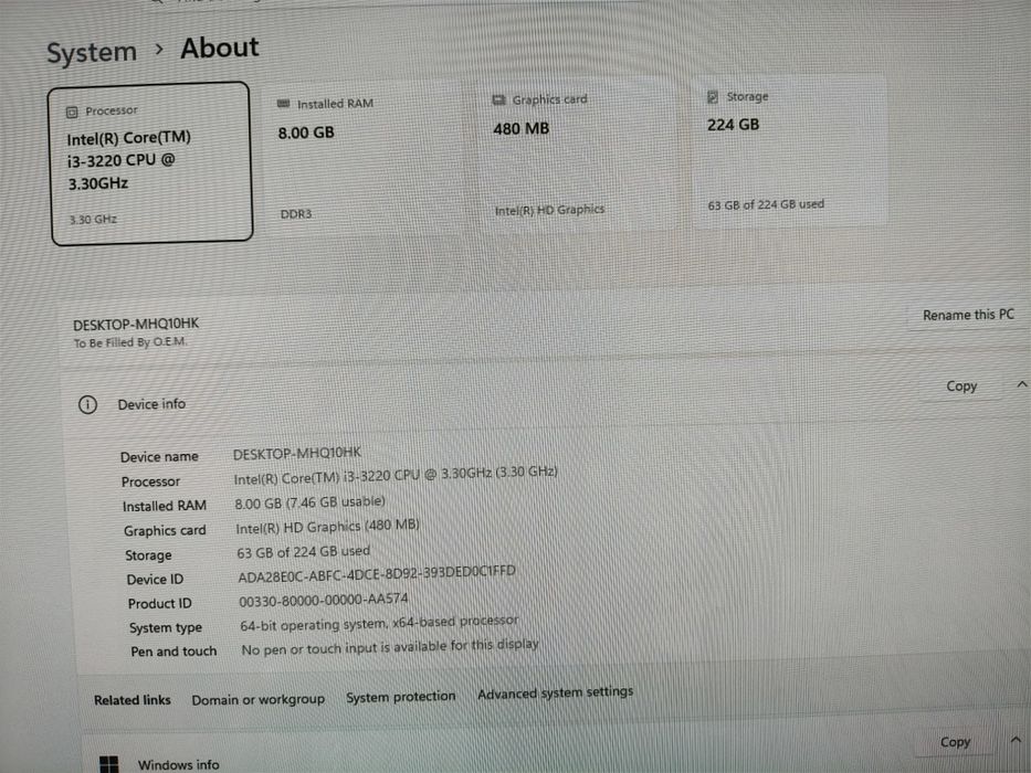 Kituri Intel I3, I5 cu 8gb ram