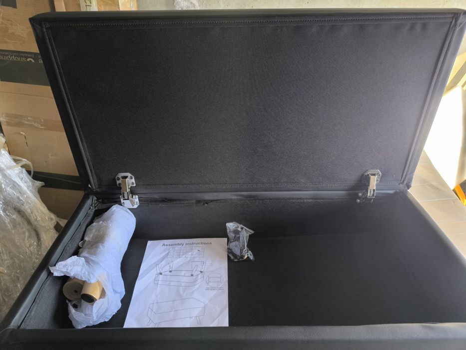 Пейка за съхранение - 40 л - капак - 40x80x39,5 - изкуствена кожа