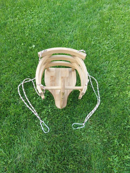 Дървена детска/ бебешка люлка, конче