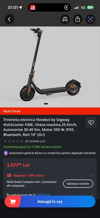 Ninebot Kickscooter F40e