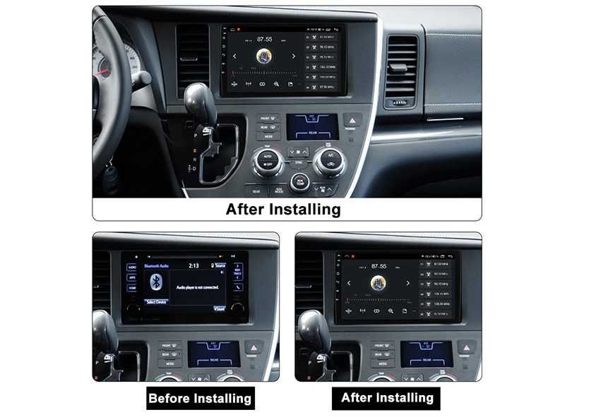 TOYOTA SIENNA 2016-2017 - 9" андроид навигация, 9524