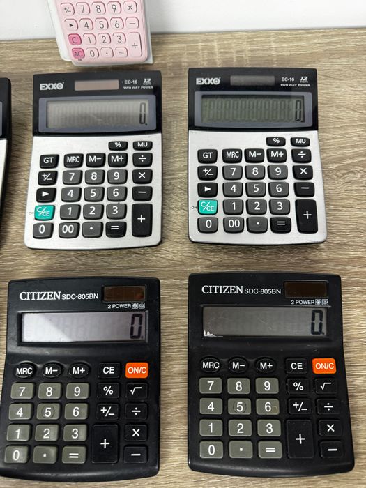 Калкулатори Casio, Citizen и EXXO – работещи