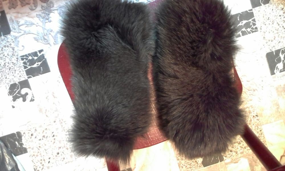 Воротник искусственный под чернобурку