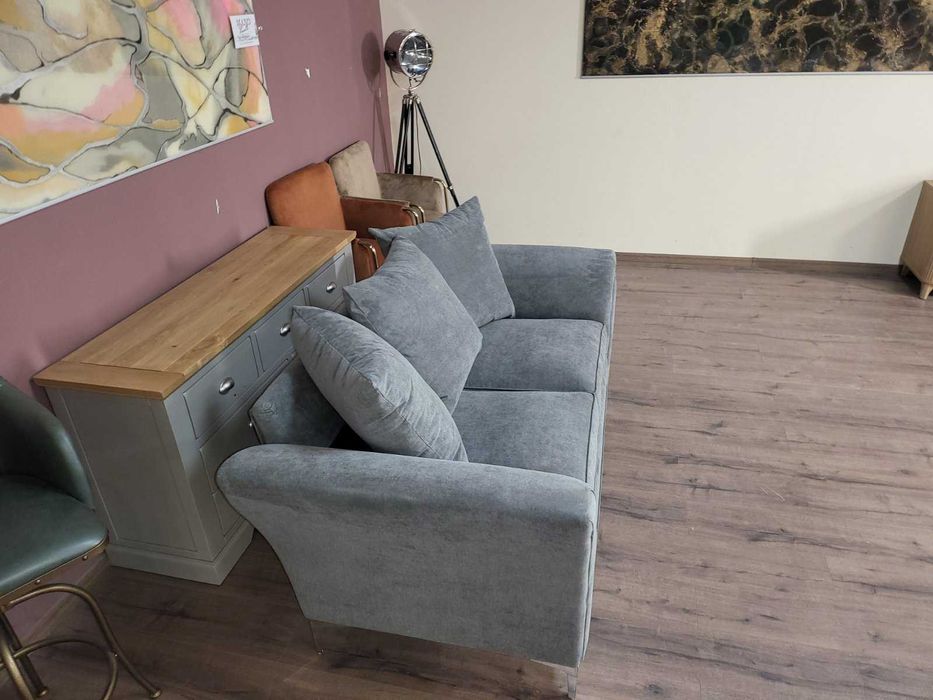 Сив диван от плат двойка Dury