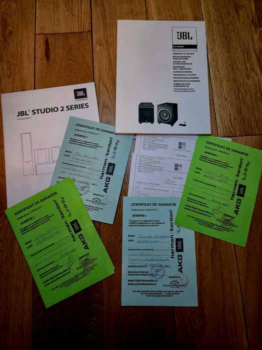 Sistem JBL 2+1 Boxe Studio 280 + Subwoofer ES250PW +AVR Sony STR-DB790