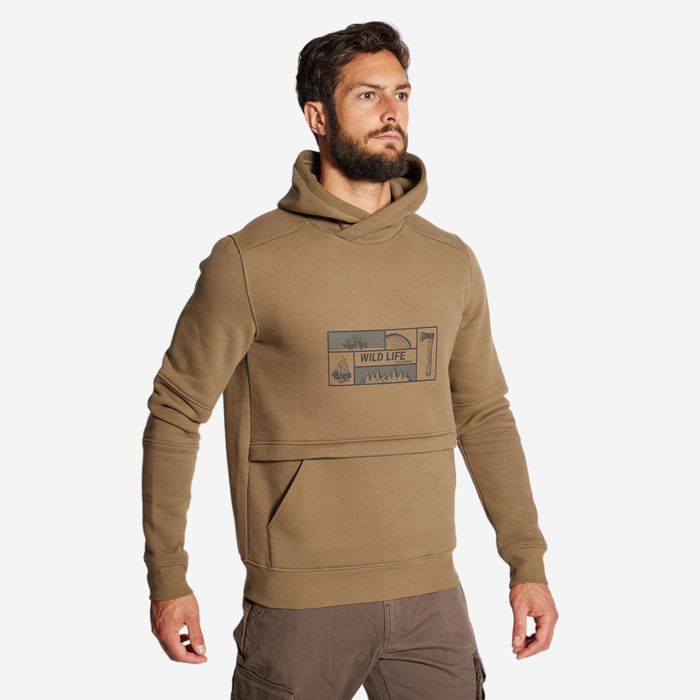Hanorac cu Glugă 500 Logo Bărbați - LARGE - produs resigilat Decathlon