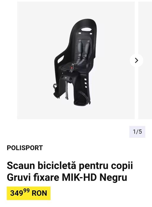 Scaun copii bicicletă