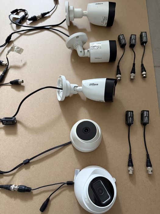 Kit 5 camere supraveghere Dahua/HMW HDCVI + 5 balun video