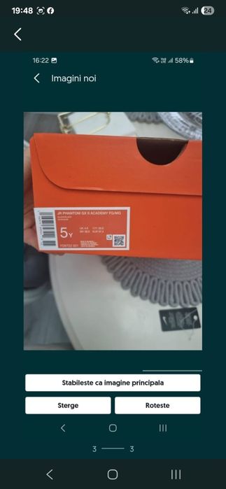 Crampoane ghete de fotbal nike  noi nr 37.5