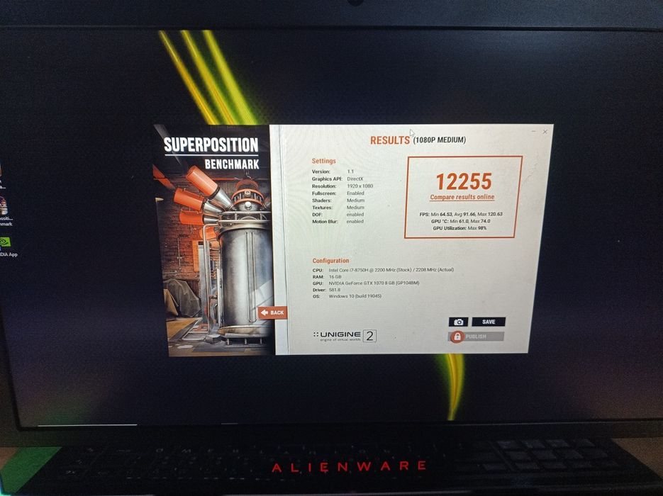 Игровой ноутбук Alienware 17r5