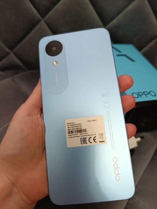 смартфон OPPO A17K в голубом цвете 41000