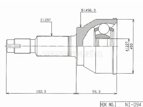 Шрус наружный , граната наружная Nissan Juke