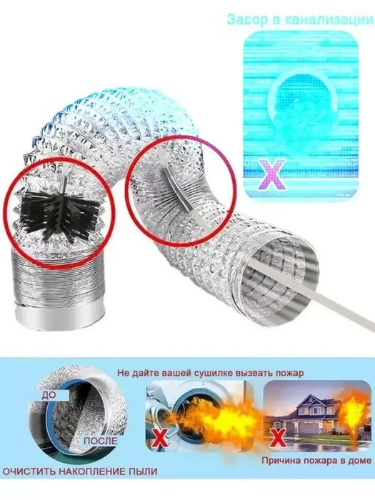 Щётка для чистки дымохода и отдушин.