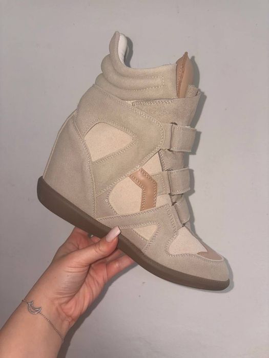 модерни сникърси маратонки на платформа тип на изабел марант Isabel marant y2k