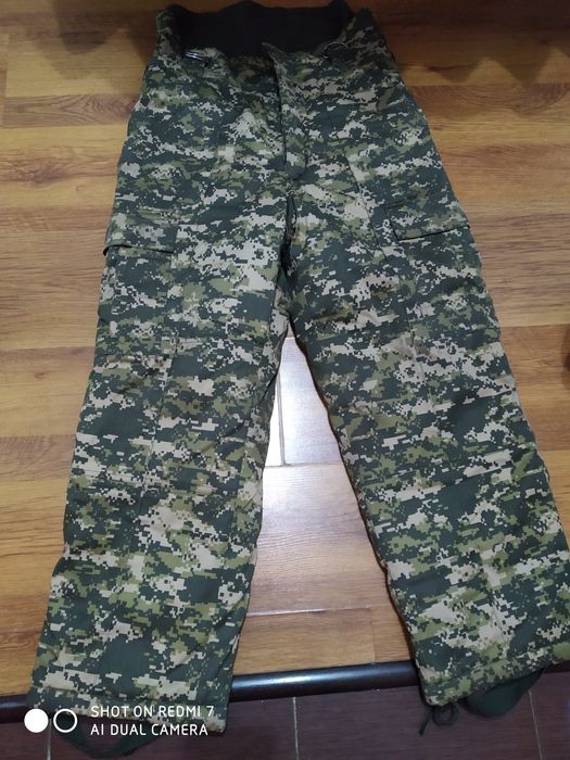 Ватные брюки военные