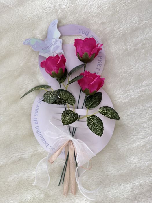 Букет из мыльных роз