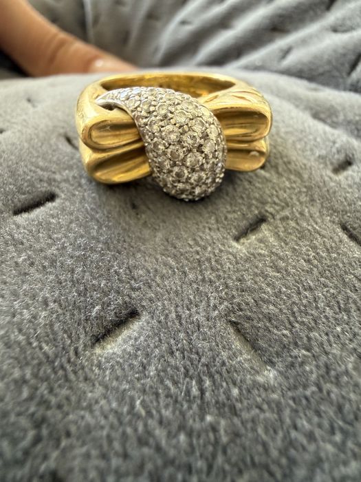 Inel aur 18k cu diamante