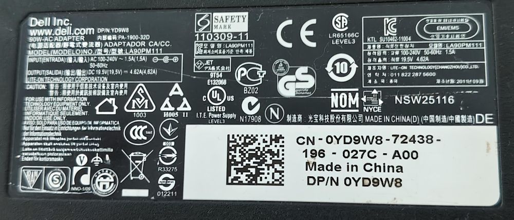 Incarcator original DELL 90W