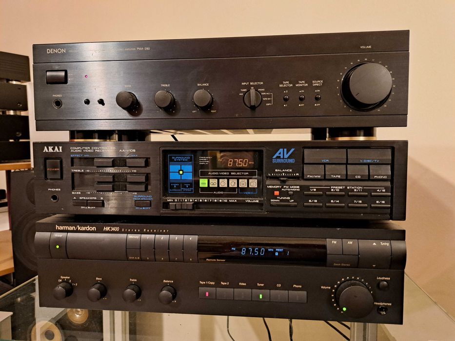 Amplificatoare, receivere diverse Sony, Harman Kardon, Denon, Akai