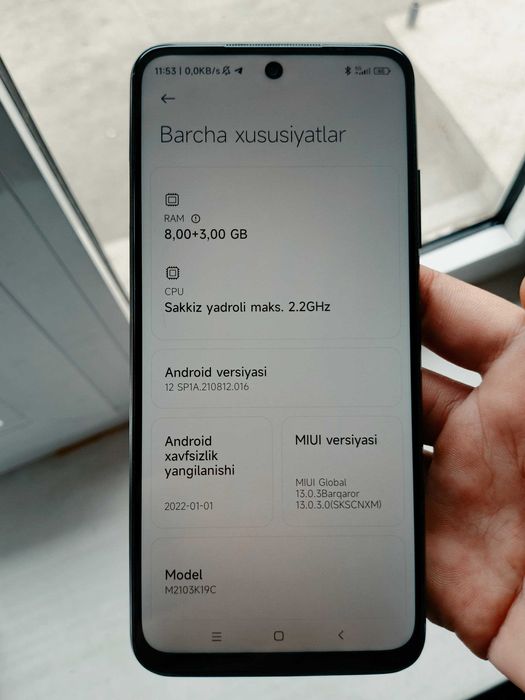 Xiaomi Redmi 10T  8+3 ga 256 full