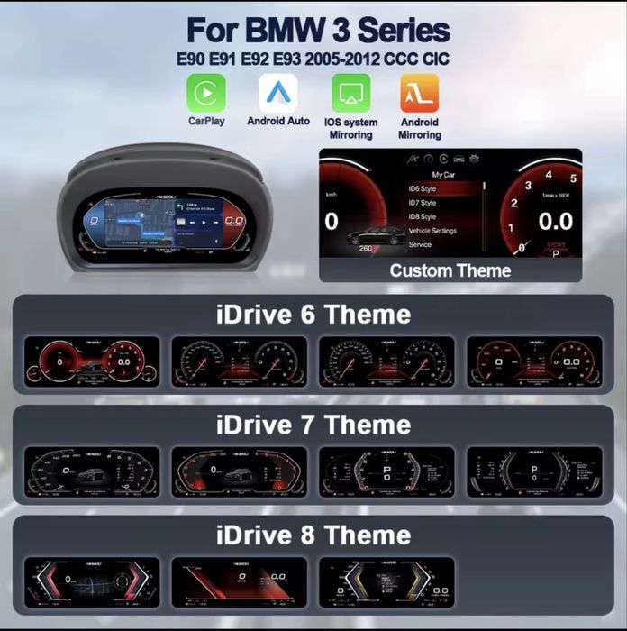 Ceasuri bord digitale bmw e90/91/92/93