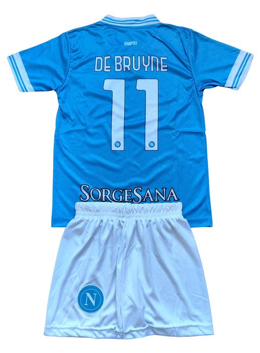 Детски футболен екип Наполи Кевин Де Бройне комплект De Bruyne тениска