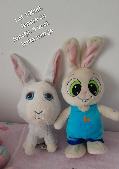 Jucării de plus diverse animalule  copii și muzicale