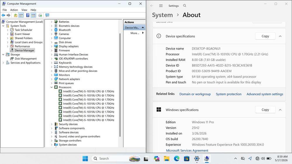Dell i5-10310U(10-avlod) 8/256gb FACE ID Padsvetka klaviatura