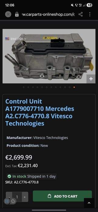 Vand Control Unit Mercedes  citie automatanou