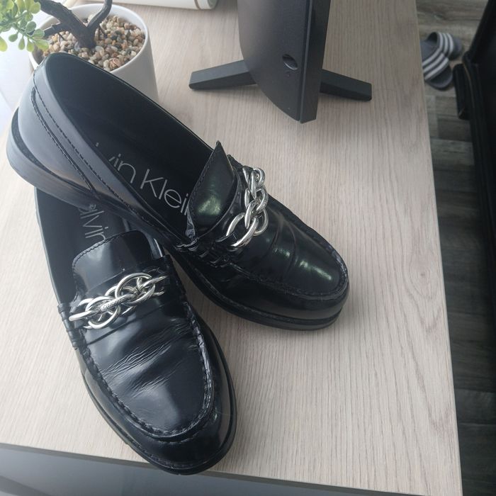Mocasini piele naturală calvin klain